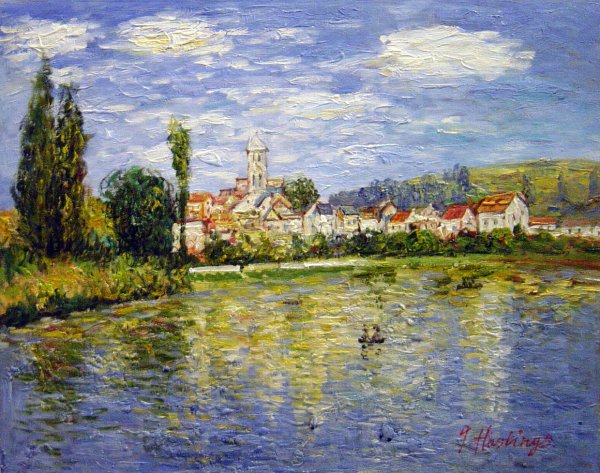 A Summer In Vetheuil. The painting by Claude Monet
