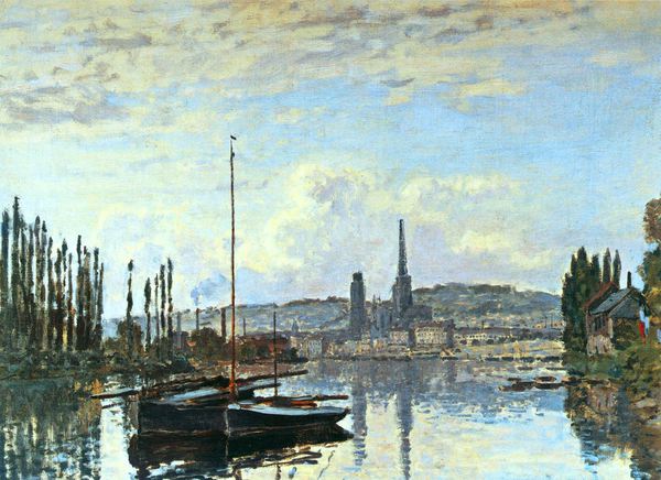 A View of Rouen. The painting by Claude Monet