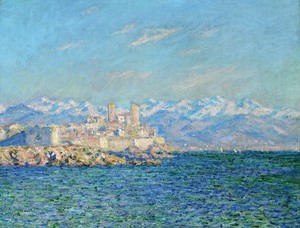 Claude Monet, Antibes, Afternoon Effect, Painting on canvas