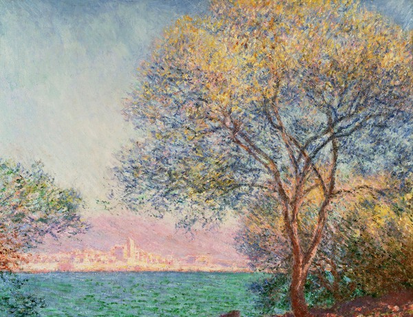 By Antibes in the Morning. The painting by Claude Monet