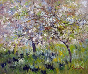 Claude Monet, Apple Trees In Bloom At Giverny, Painting on canvas