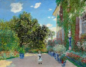 Claude Monet, Artist's House at Argenteuil, Painting on canvas