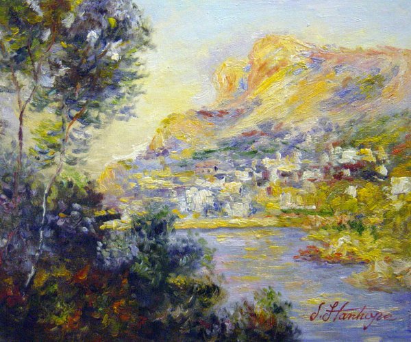 At Monte Carlo, Seen From Roquebrune. The painting by Claude Monet