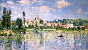 At Vetheuil in Summer, Claude Monet, Art Paintings