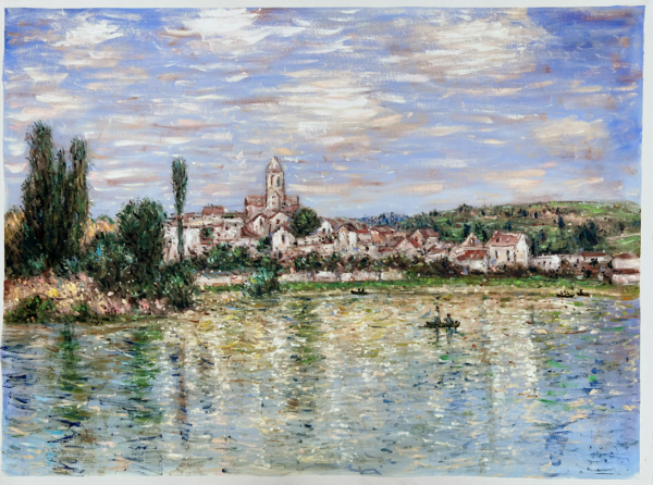 At Vetheuil in Summer. The painting by Claude Monet