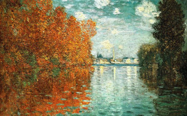 Autumn Effect at Argenteuil. The painting by Claude Monet