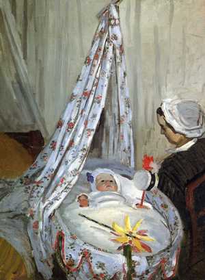 Reproduction oil paintings - Claude Monet - Baby Jean Monet in the Cradle