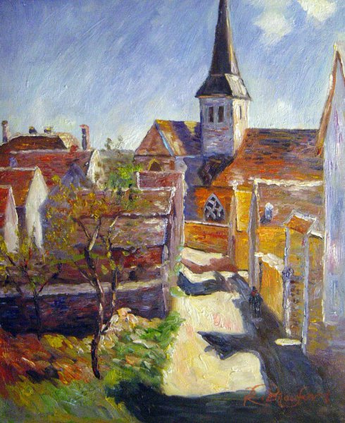 Bennecourt. The painting by Claude Monet