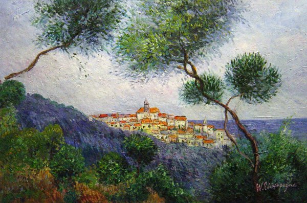 Bordighera, Italy. The painting by Claude Monet