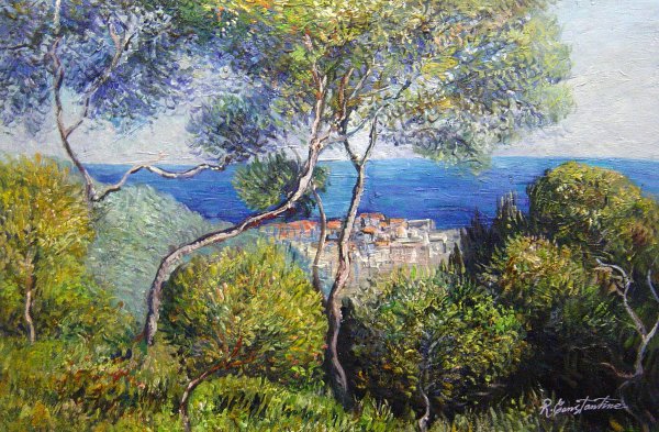 Bordighera. The painting by Claude Monet