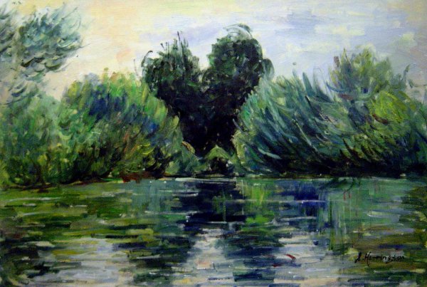 Branch Of The Seine. The painting by Claude Monet