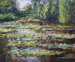 Claude Monet, Bridge Over The Water-Lily Pond, Painting on canvas