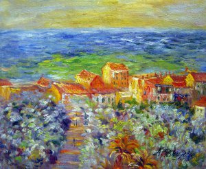 Claude Monet, Burgo Marina At Bordighera, Painting on canvas