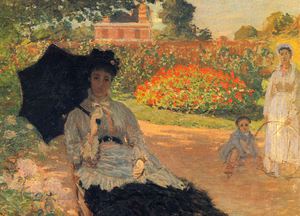 Camille Monet in the Garden, Claude Monet, Art Paintings