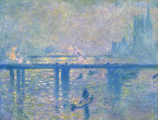 Charing Cross Bridge. The painting by Claude Monet