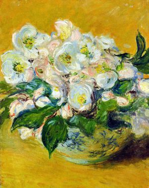 Claude Monet, Christmas Roses, Painting on canvas