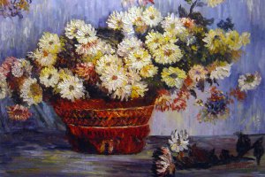 Chrysanthemums, Claude Monet, Art Paintings