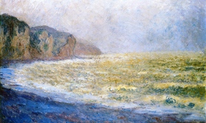 Claude Monet, Cliff at Pourville, Painting on canvas