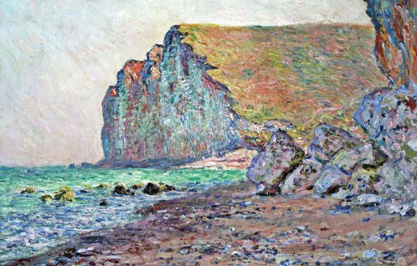 Cliffs of Les Petites-Dalles. The painting by Claude Monet