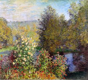 Corner of the Garden at Montgeron, Claude Monet, Art Paintings