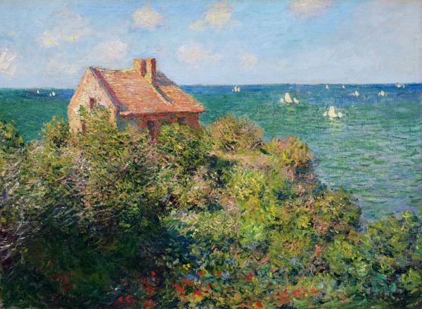 Fisherman's Cottage at Varengeville. The painting by Claude Monet