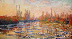 Claude Monet, Floating Ice on the Seine 2, Painting on canvas