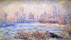 Claude Monet, Frost near Vetheuil, Painting on canvas