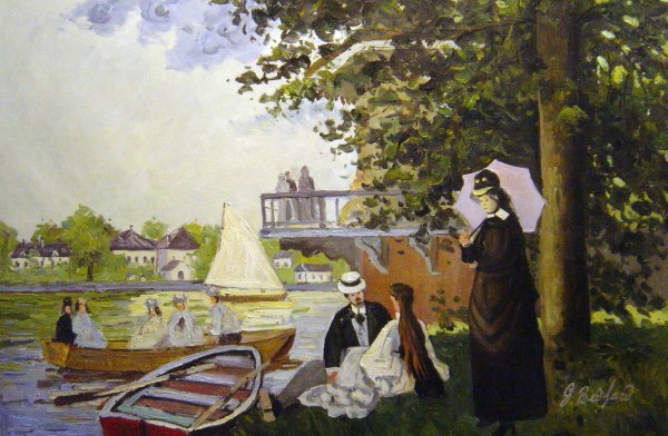 Garden House On The Zaan, Zaandam. The painting by Claude Monet
