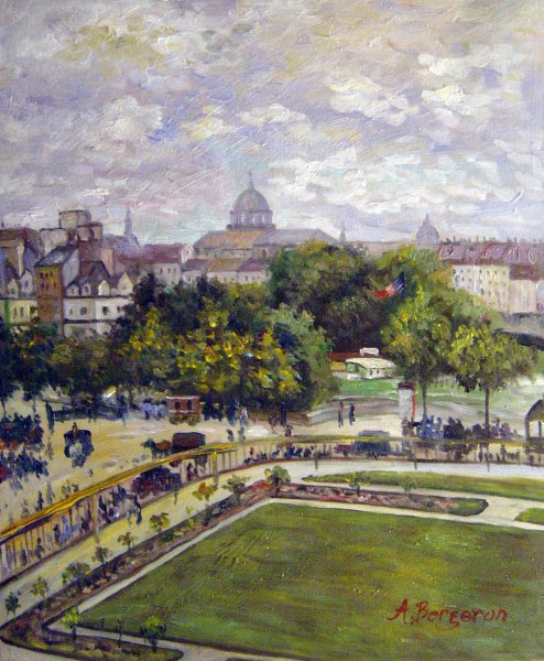 Garden Of The Princess. The painting by Claude Monet