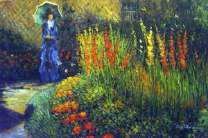 Claude Monet, Garden Path, Painting on canvas