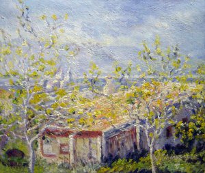 Claude Monet, Gardener's House At Antibes, Painting on canvas