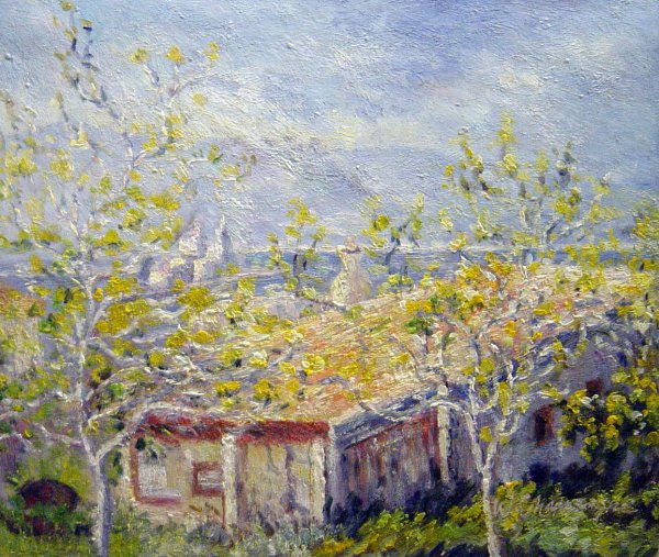 Gardener&#39s House At Antibes. The painting by Claude Monet