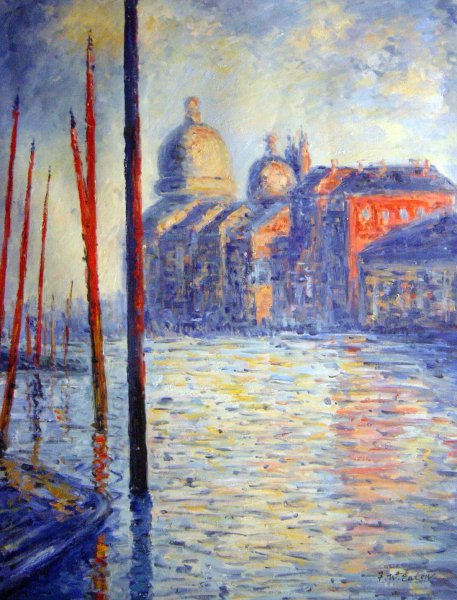 Grand Canal. The painting by Claude Monet