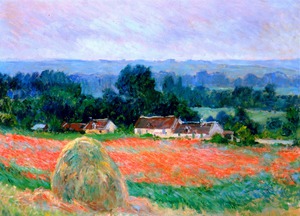Claude Monet, Haystack at Giverny, Painting on canvas