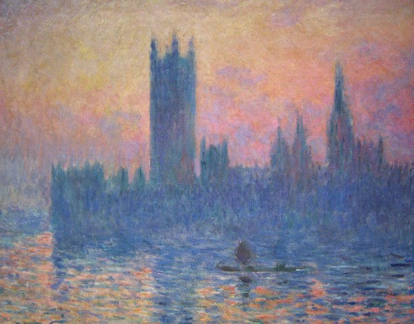 Houses of Parliament, Sunset II. The painting by Claude Monet