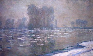 Reproduction oil paintings - Claude Monet - Ice Floes, Misty Morning