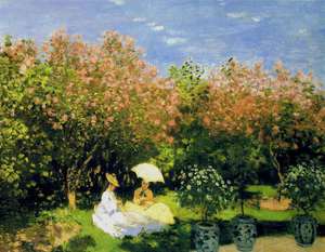 Claude Monet, In the Garden, Painting on canvas