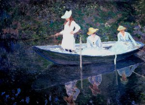 Reproduction oil paintings - Claude Monet - In the Norvegienne Boat at Giverny