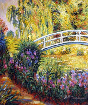 Claude Monet, Japanese Bridge - Basin With The Nymphea, Painting on canvas