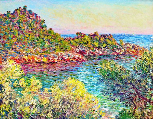 Landscape near Monte Carlo. The painting by Claude Monet