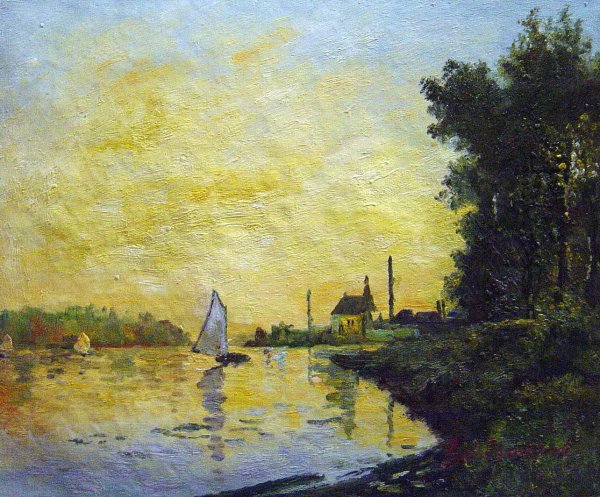 Late Afternoon, Argenteuil. The painting by Claude Monet