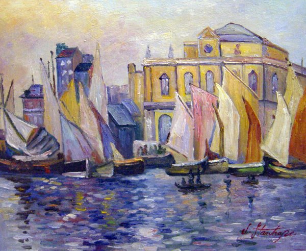 Le Havre Museum. The painting by Claude Monet