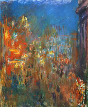 Claude Monet, Leicester Square at Night II, Painting on canvas