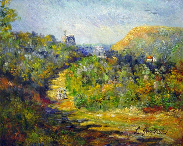 Les Petit-Dalles. The painting by Claude Monet