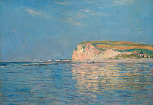 Low Tide at Pourville 2. The painting by Claude Monet