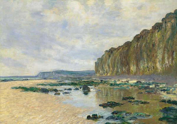 Low Tide at Varengeville. The painting by Claude Monet