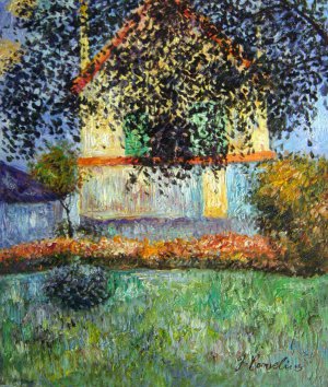 Famous paintings of House Scenes: Monet's House In Argenteuil