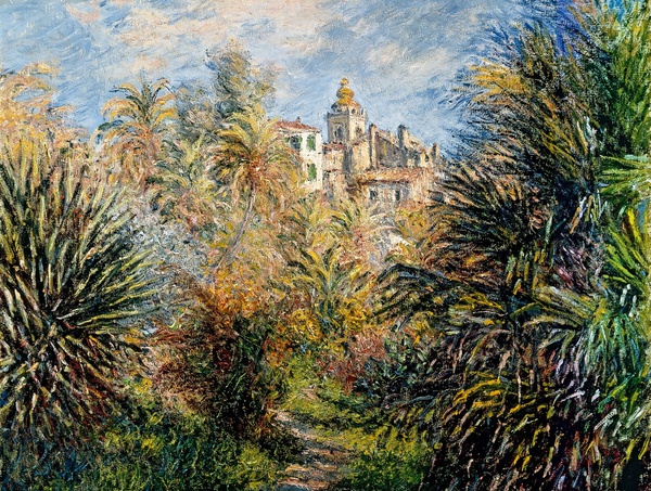 Moreno Garden at Bordighera. The painting by Claude Monet