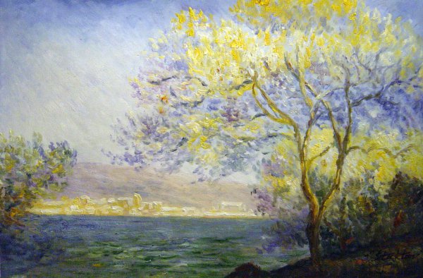 Morning At Antibes. The painting by Claude Monet
