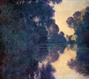 Morning on the Seine, Clear Weather, Claude Monet, Art Paintings